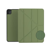 iPad 11" (2025) / 10.9" (2024 / 2022) Epico SolidWoven Flip Cover m. Ståfunktion - Grøn