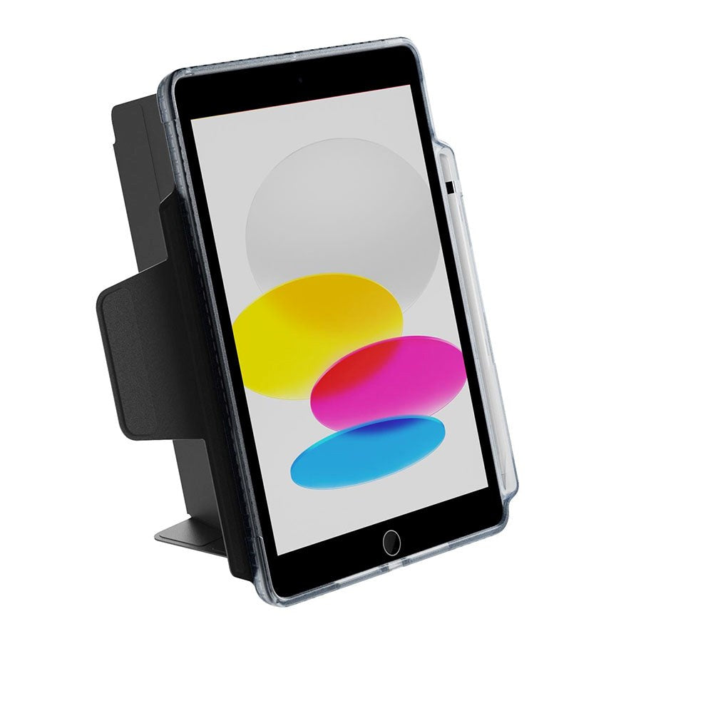 iPad 10,2" (2021 / 2020 / 2019) Tech21 Evo Folio Flip Cover m. Apple blyantholder - svart