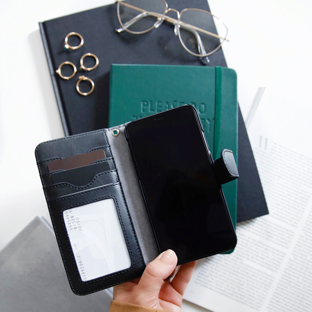 iDeal Of Sweden iPhone 13 Pro 2-i-1 Magnet Wallet+ Cover Black