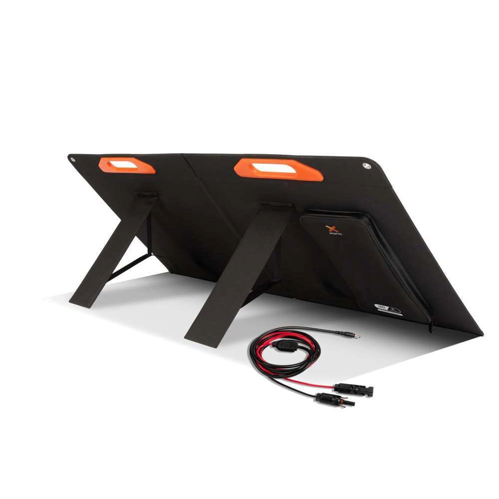 Xtorm 100W solcellepanel - 1 x USB-C, 1 x USB-A, 1 x 5,5 mm DC og 1 x MC4 - svart