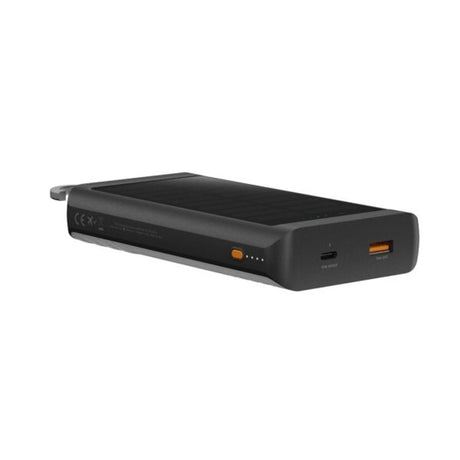 Xtorm Solcelle PowerBank - 1x USB-A & 1x USB-C - 10.000 mAh / 15W - Sort