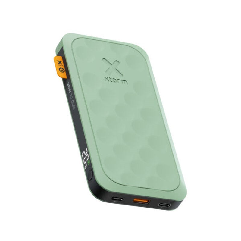 Xtorm PowerBank - 1x USB-A & 2x USB-C - 10.000 mAh / 20W - Grøn