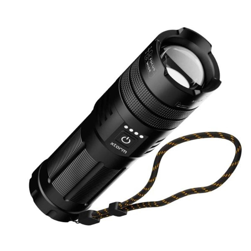 Xtorm 20W Flashlight PowerBank - 1x USB-A & 1x USB-C - 10.500 mAh - Sort