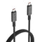 LINQ byELEMENTS Pro-kabel USB-C til USB-C - 240W PD &amp; 8K/60Hz - 1 m - Grå / Svart