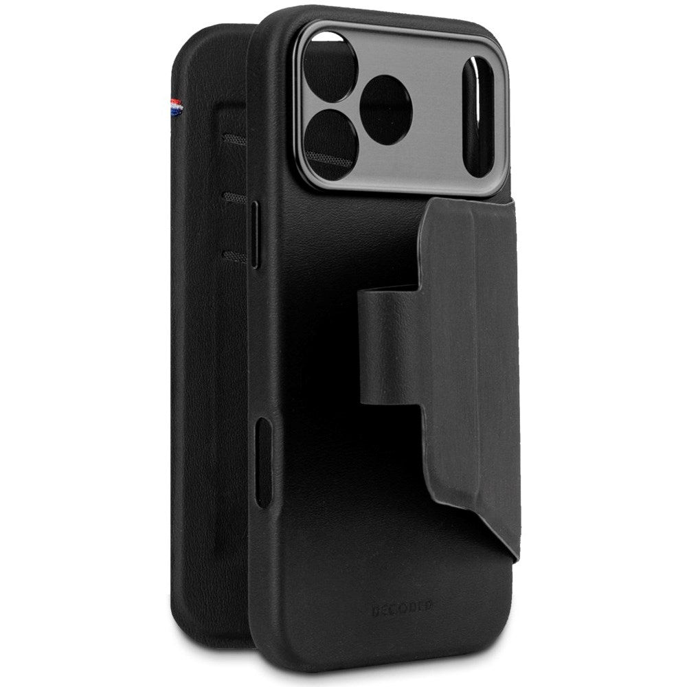iPhone 17 Pro - Decoded Wallet Silikone Cover - MagSafe Kompatibel - Phantom Black