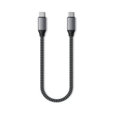 Satechi USB-C til USB-C-kabel 100W - 25cm - Space Grey