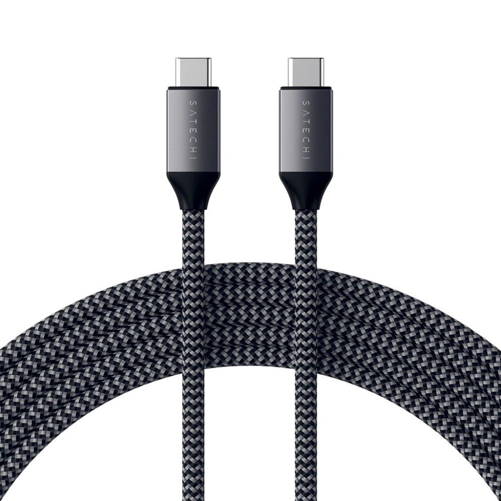 Satechi USB-C til USB-C-kabel 100W - 2m - Space Grey