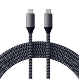 Satechi USB-C til USB-C-kabel 100W - 2m - Space Grey