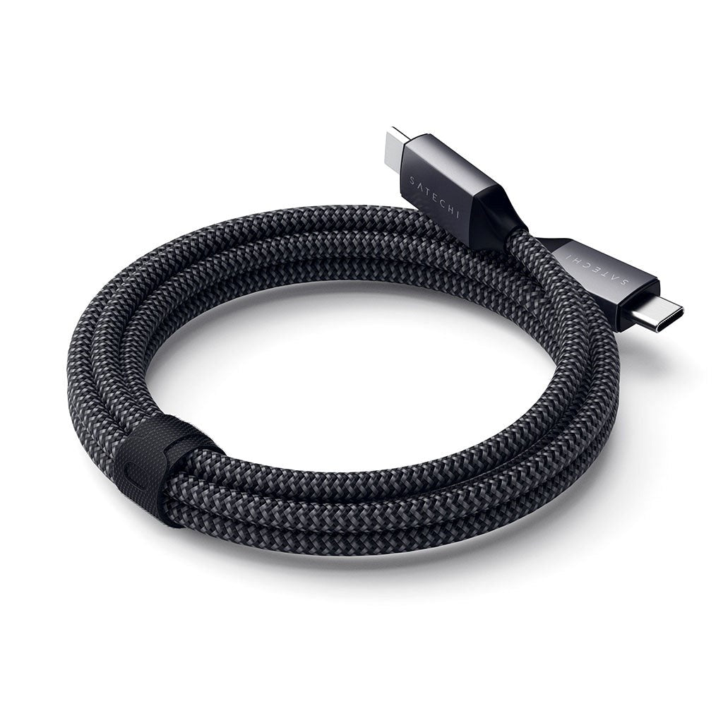 Satechi USB-C til USB-C-kabel 100W - 2m - Space Grey