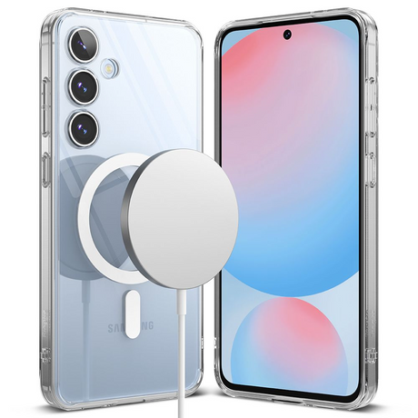 Ringke Fusion fleksibelt plastdeksel - Samsung Galaxy S24 FE - MagSafe-kompatibel - Gjennomsiktig