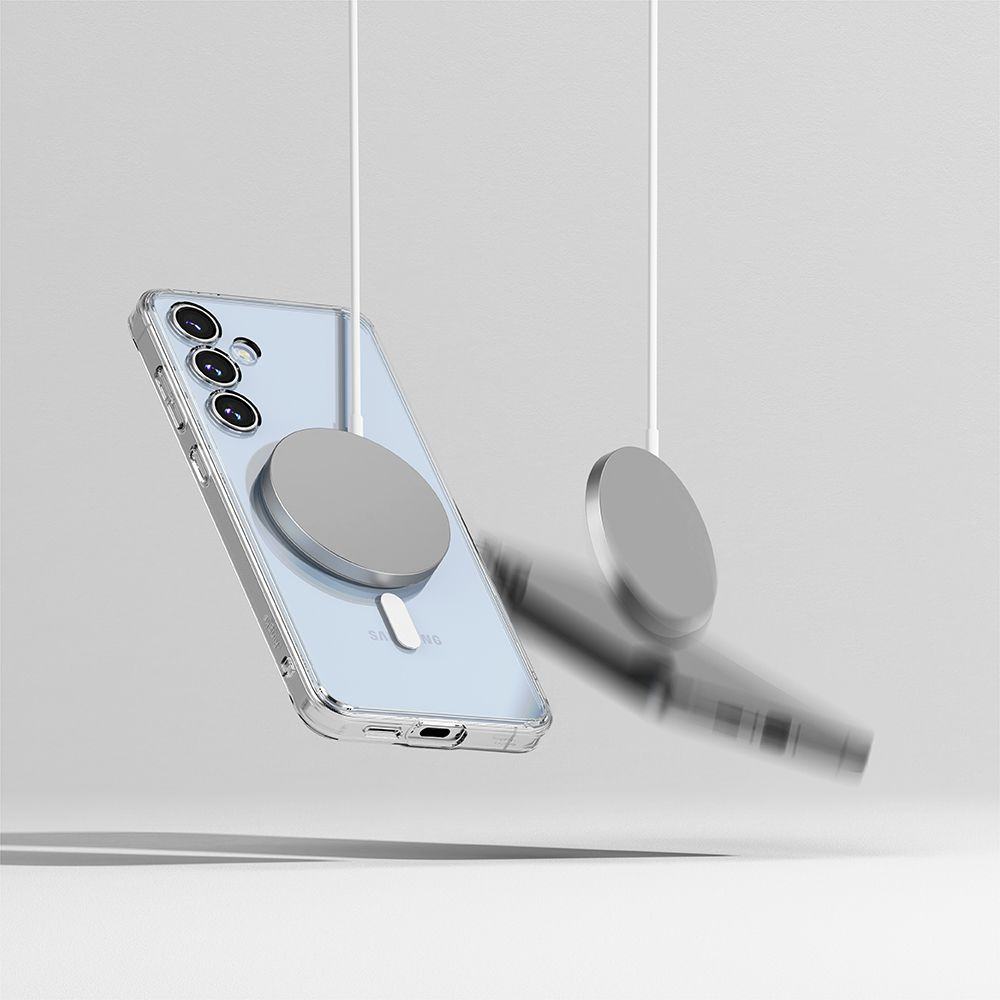 Ringke Fusion fleksibelt plastdeksel - Samsung Galaxy S24 FE - MagSafe-kompatibel - Gjennomsiktig