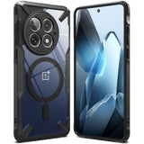 OnePlus 13 Ringke Fusion X Bakdeksel - MagSafe-kompatibelt - Svart / Gjennomsiktig
