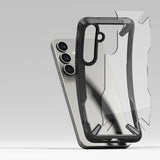 Samsung Galaxy S25 Ringke Fusion X Bagside Cover - Gennemsigtig / Sort