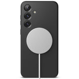 Ringke Samsung Galaxy S25 Magnetisk Silikonecover med MagSafe - Sort