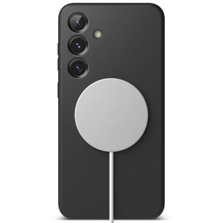 Ringke Samsung Galaxy S25 Magnetisk silikonetui med MagSafe - Svart 