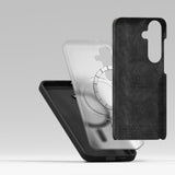 Ringke Samsung Galaxy S25 Magnetisk Silikonecover med MagSafe - Sort