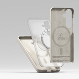 Ringke Samsung Galaxy S25+ (Plus) Magnetisk silikonetui med MagSafe - Greige 