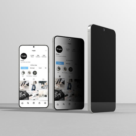 Ringke Samsung Galaxy S25+ (Plus) Easy Slide skjermbeskytter i herdet glass – Personvern 