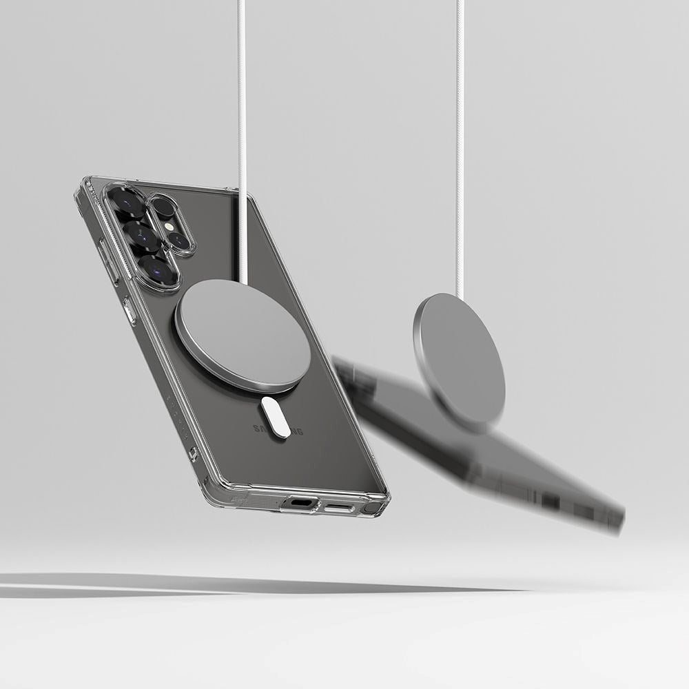 Ringke Samsung Galaxy S25 Ultra Fusion Magnetic Hybrid Deksel - MagSafe-kompatibel - Gjennomsiktig
