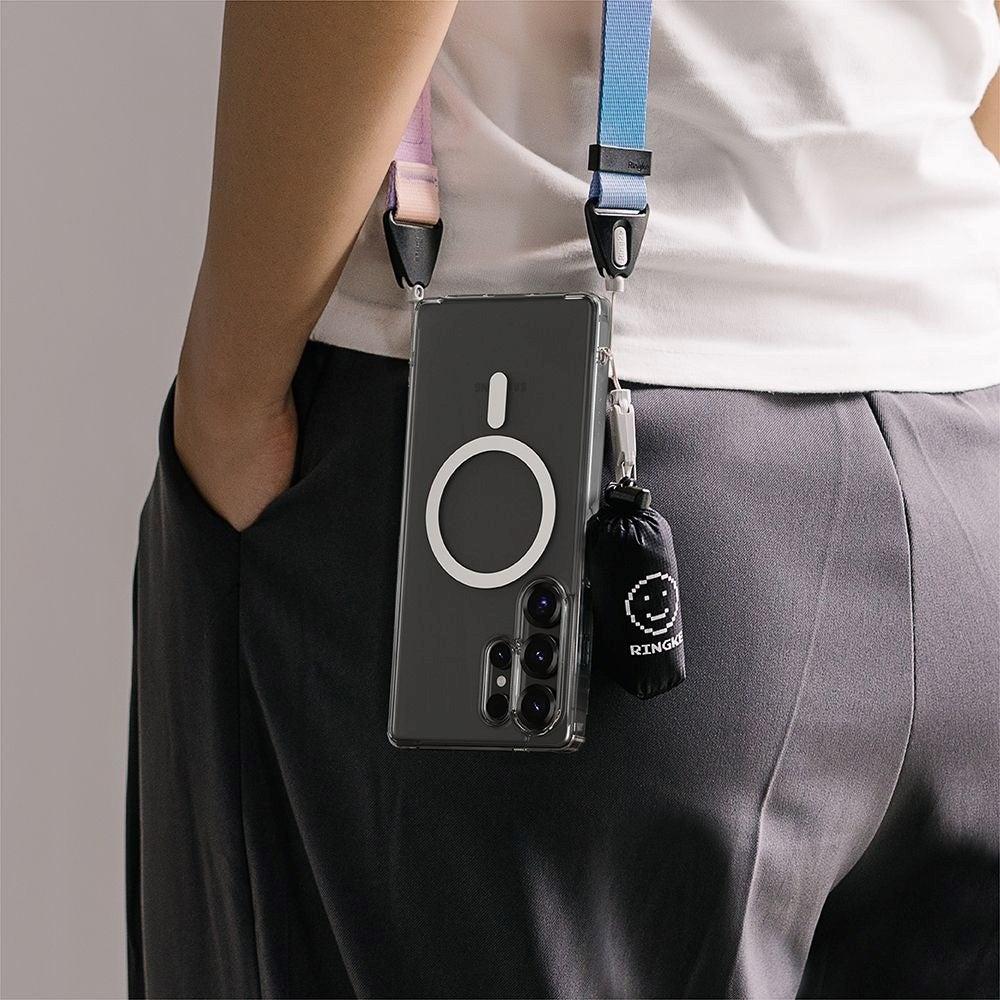 Ringke Samsung Galaxy S25 Ultra Fusion Magnetic Hybrid Deksel - MagSafe-kompatibel - Gjennomsiktig