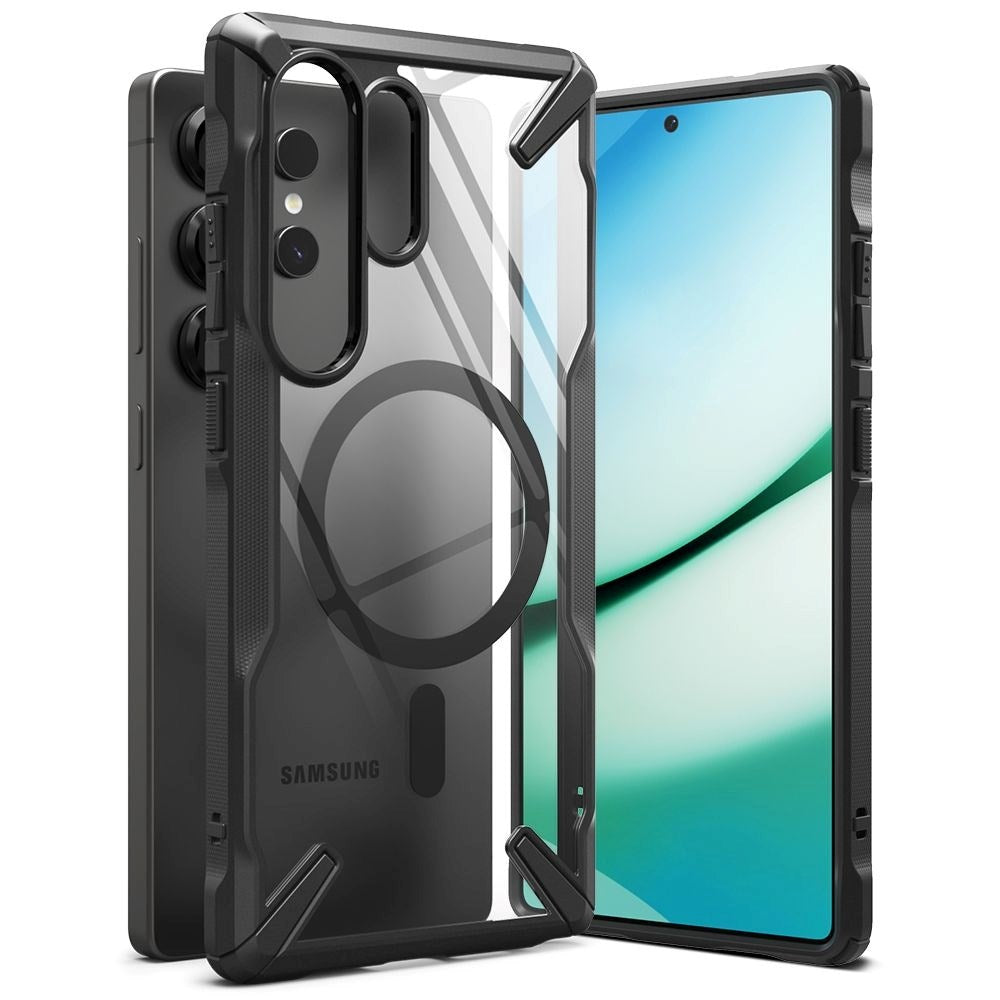 Samsung Galaxy S25 Ultra Ringke Fusion X Bakdeksel - MagSafe-kompatibelt - Gjennomsiktig / Svart