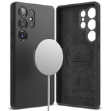 Ringke Samsung Galaxy S25 Ultra Magnetic Silikonetui med MagSafe - Svart 