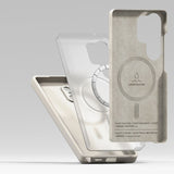 Ringke Samsung Galaxy S25 Ultra Magnetic Silikonetui med MagSafe - Greige 