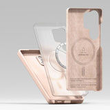 Ringke Samsung Galaxy S25 Ultra Magnetic Silikonetui med MagSafe - Rosa 