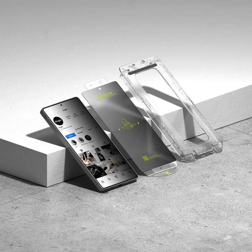 Ringke Samsung Galaxy S25 Ultra Easy Slide Skjermbeskytter i herdet glass – Personvern 
