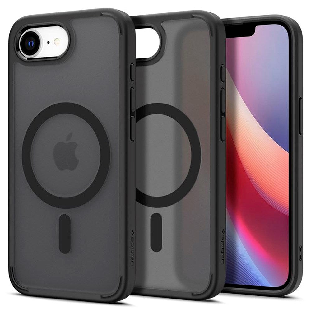 Spigen - iPhone 16e Crystal Hybrid Cover - MagSafe Kompatibel - Sort