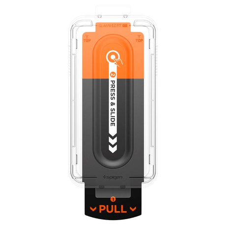 Spigen EZ Fit Glas tR Skærmbeskyttelse - Samsung Galaxy S25 Edge - Case Friendly - Gennemsigtig