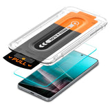 Spigen EZ Fit Glas tR Skærmbeskyttelse - Samsung Galaxy S25 Edge - Case Friendly - Gennemsigtig