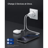 Spigen 35W Vægoplader - 1 x USB-C & 1 x USB-A - Hvid
