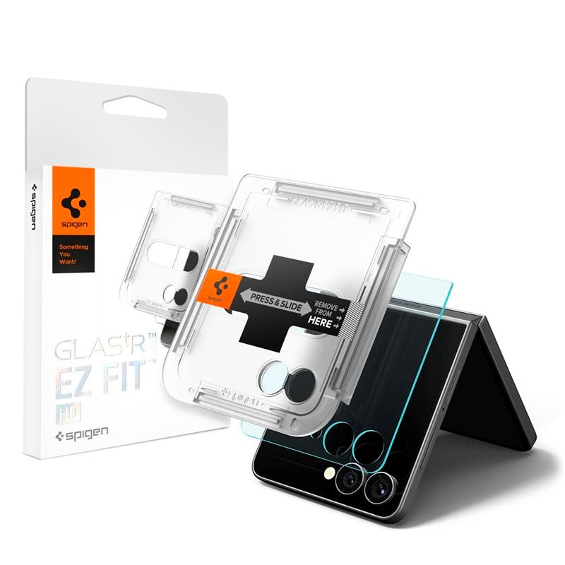 Samsung Galaxy Z Flip7 - Spigen Glass tR EZ Fit HD - Gennemsigtig
