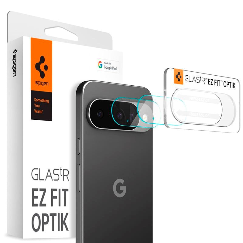Spigen - Google Pixel 10 - Glass tR EZ Fit Optik Kameralinsebeskyttelsesglas - 2 stk - Gennemsigtig