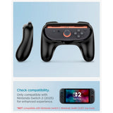 Spigen Nintendo Switch 2 Joy Con Grip - 2 stk - Sort