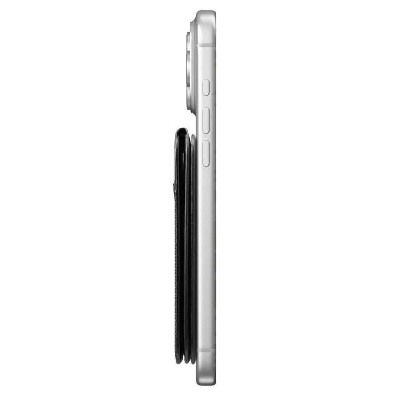 Spigen Slim Fold Kortholder - 3 Kort - Ståfunktion - MagSafe Kompatibel - Sort