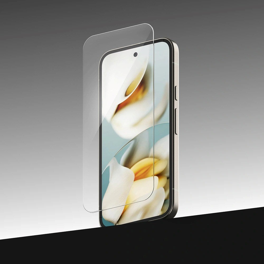 Ringke Google Pixel 9a Easy Slide Skærmbeskyttelse i Hærdet Glas – 2 Stk. – Gennemsigtig