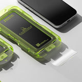 Ringke iPhone 17 Pro Easy Slide Antireflekterende Hærdet Skærmglas m. Installationsramme - Gennemsigtig