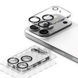 iPhone 17 Pro Max Ringke Kamerabeskyttelsesglas - 2 stk. - Gennemsigtig / Sort