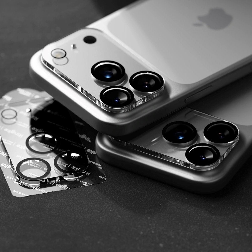 iPhone 17 Pro Max Ringke Kamerabeskyttelsesglas - 2 stk. - Gennemsigtig / Sort