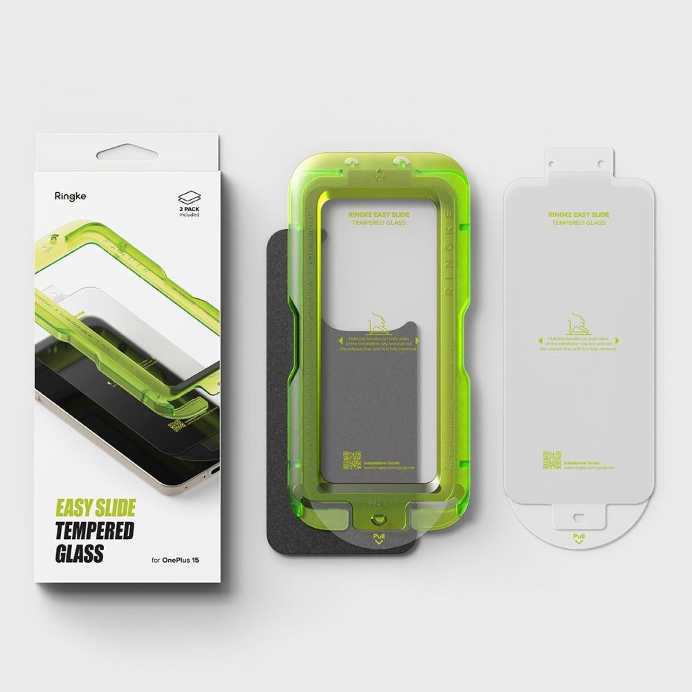 Ringke OnePlus 15 Beskyttelsesglas 2-Pack - Gennemsigtig