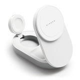 Ringke - 3-i-1 Qi2 25W Trådløs Oplader - Foldbar - MagSafe Kompatibel - Hvid