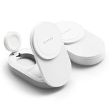 Ringke - 3-i-1 Qi2 25W Trådløs Oplader - Foldbar - MagSafe Kompatibel - Hvid