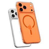 Spigen iPhone 17 Pro Ultra Hybrid Bagside Cover - MagSafe Kompatibel - Gennemsigtig / Orange