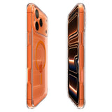 Spigen iPhone 17 Pro Ultra Hybrid Bagside Cover - MagSafe Kompatibel - Gennemsigtig / Orange