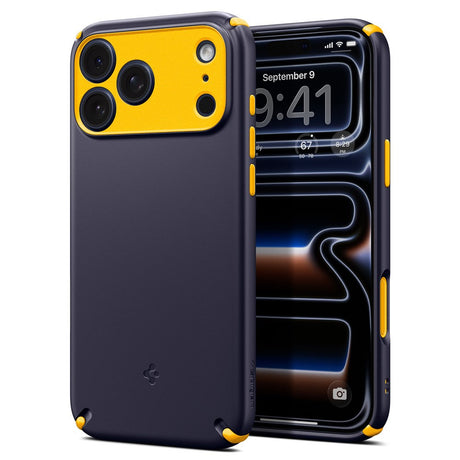 Spigen iPhone 17 Pro Max Nano Pop Hybrid Mobil Cover - MagSafe Kompatibel - Blå / Gul
