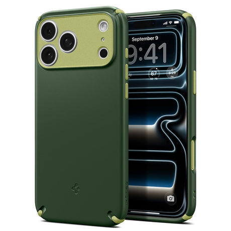 Spigen iPhone 17 Pro Max Nano Pop Hybrid Mobil Cover - MagSafe Kompatibel - Grøn / Lysegrøn
