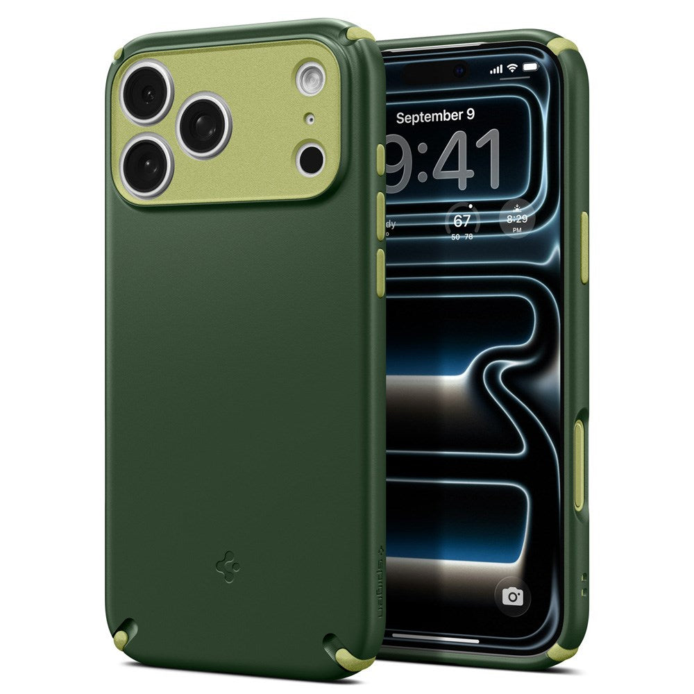 Spigen iPhone 17 Pro Nano Pop Hybrid Mobil Cover - MagSafe Kompatibel - Grøn / Lysegrøn