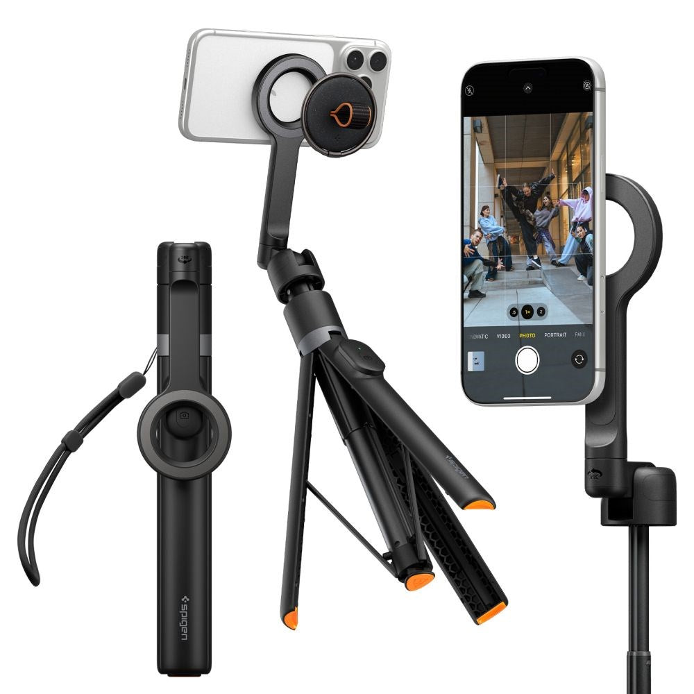 Spigen S582W Bluetooth Selfie Stang Tripod - Sort